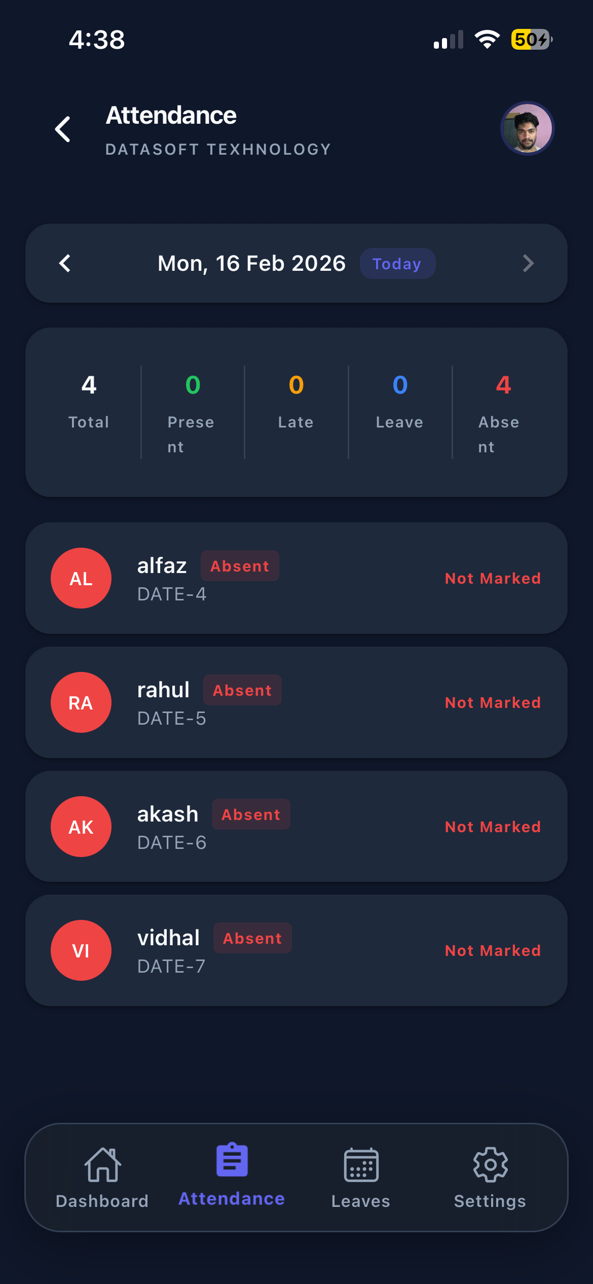 Attendance Tracking